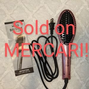 Kiss Bristle Heated Styling Brush 410F Straightener